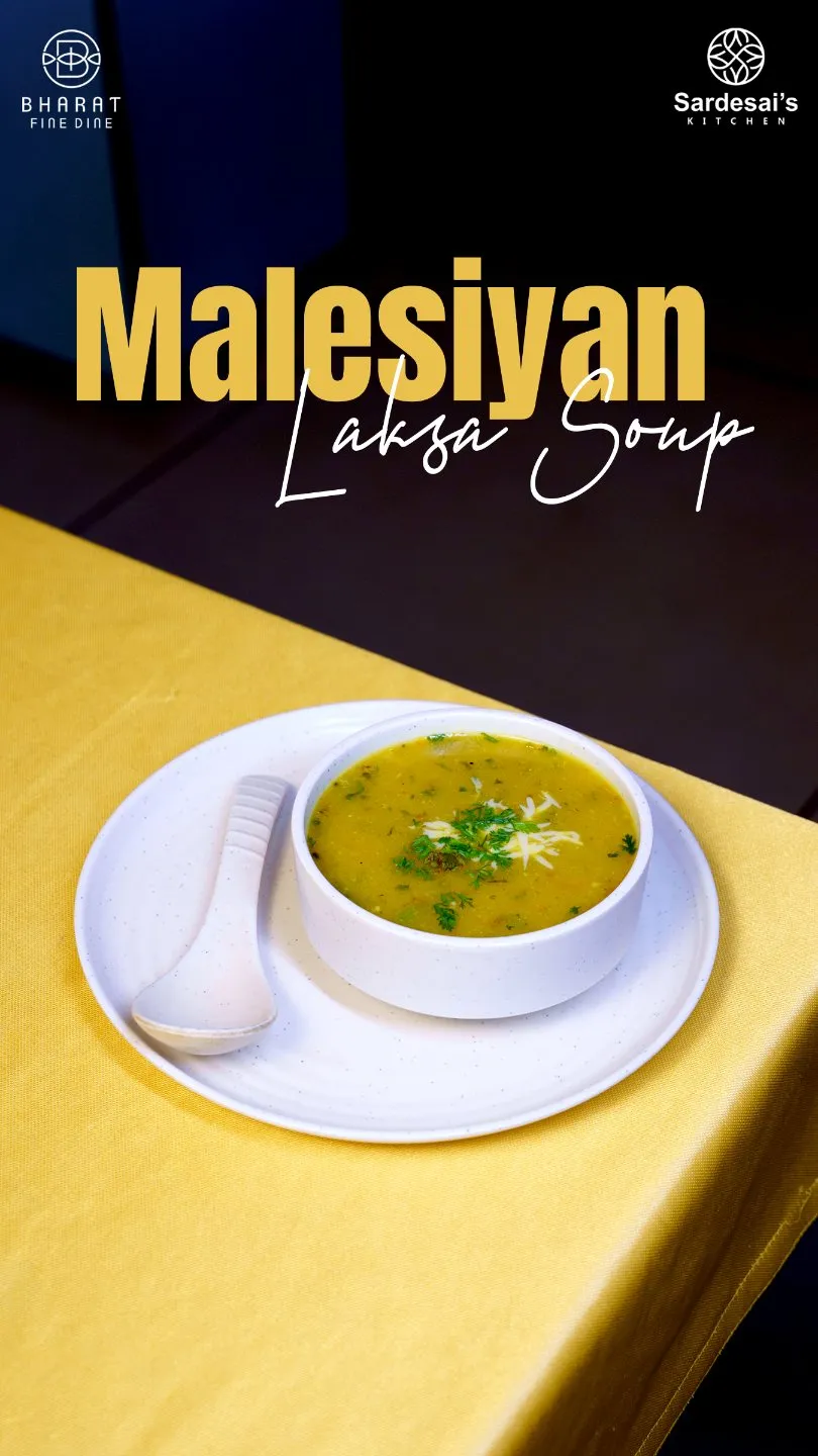 Instagram story for Bharat Fine Dine: Malaysian Laksa soup