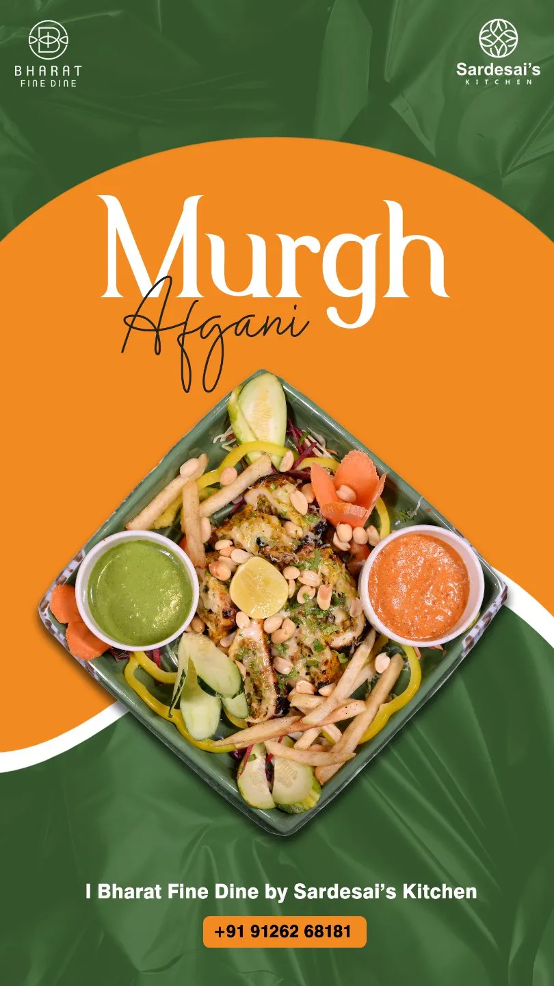 Instagram story for Bharat Fine Dine: Murgh Afgani